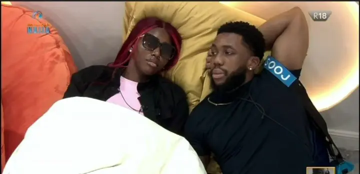 BBNaija S9: Sooj, Nelly share intimate moment in bathroom [VIDEO]